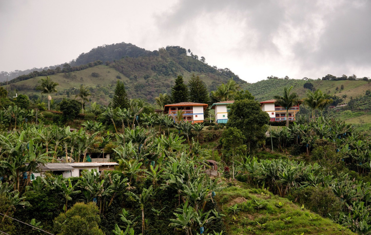 a house by the mountains